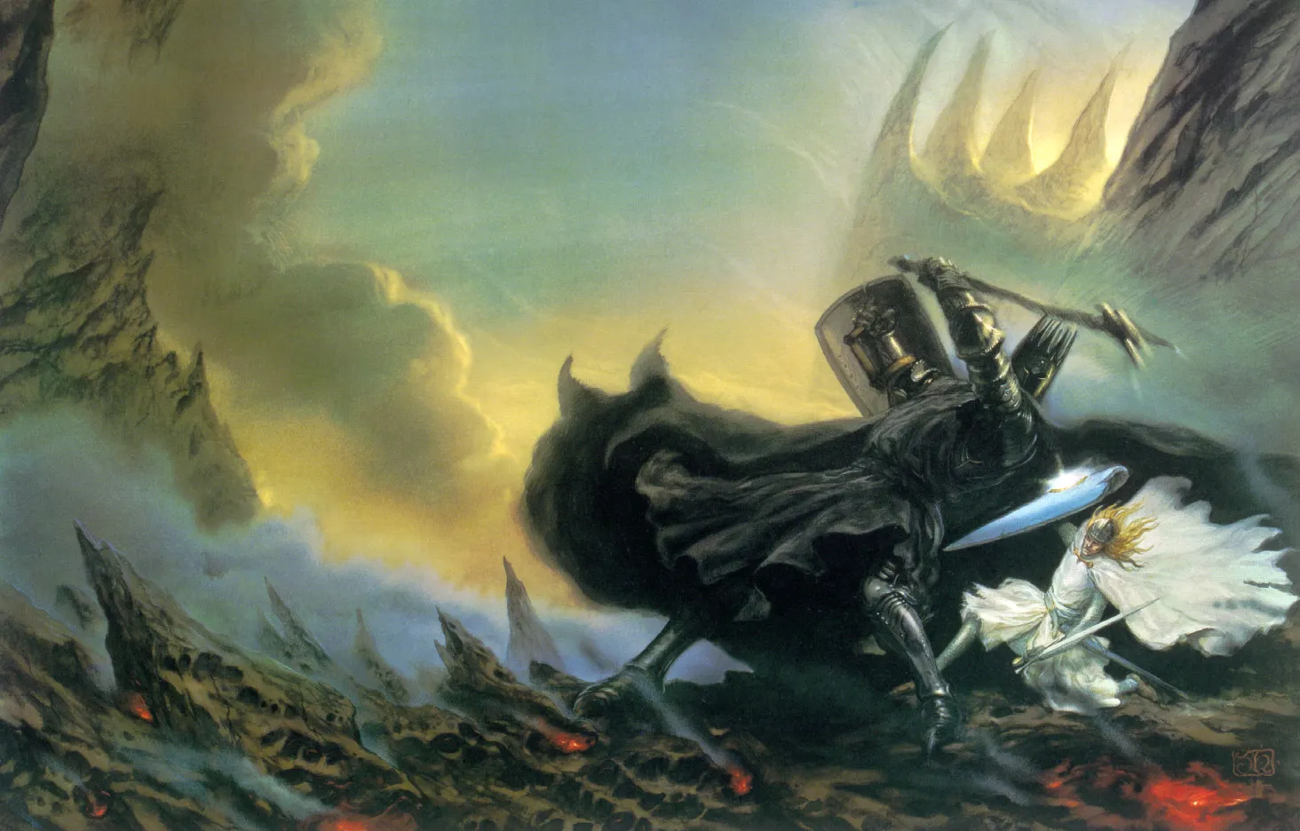 Illustration : Fingolfin's Challenge, par John Howe.