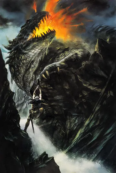 Illustration : The Death of Glaurund, par John Howe.