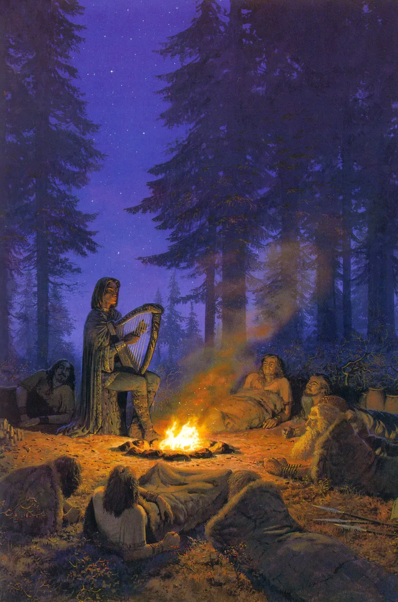 Illustration : Felagund Among Bëor's Men, par Ted Nasmith.