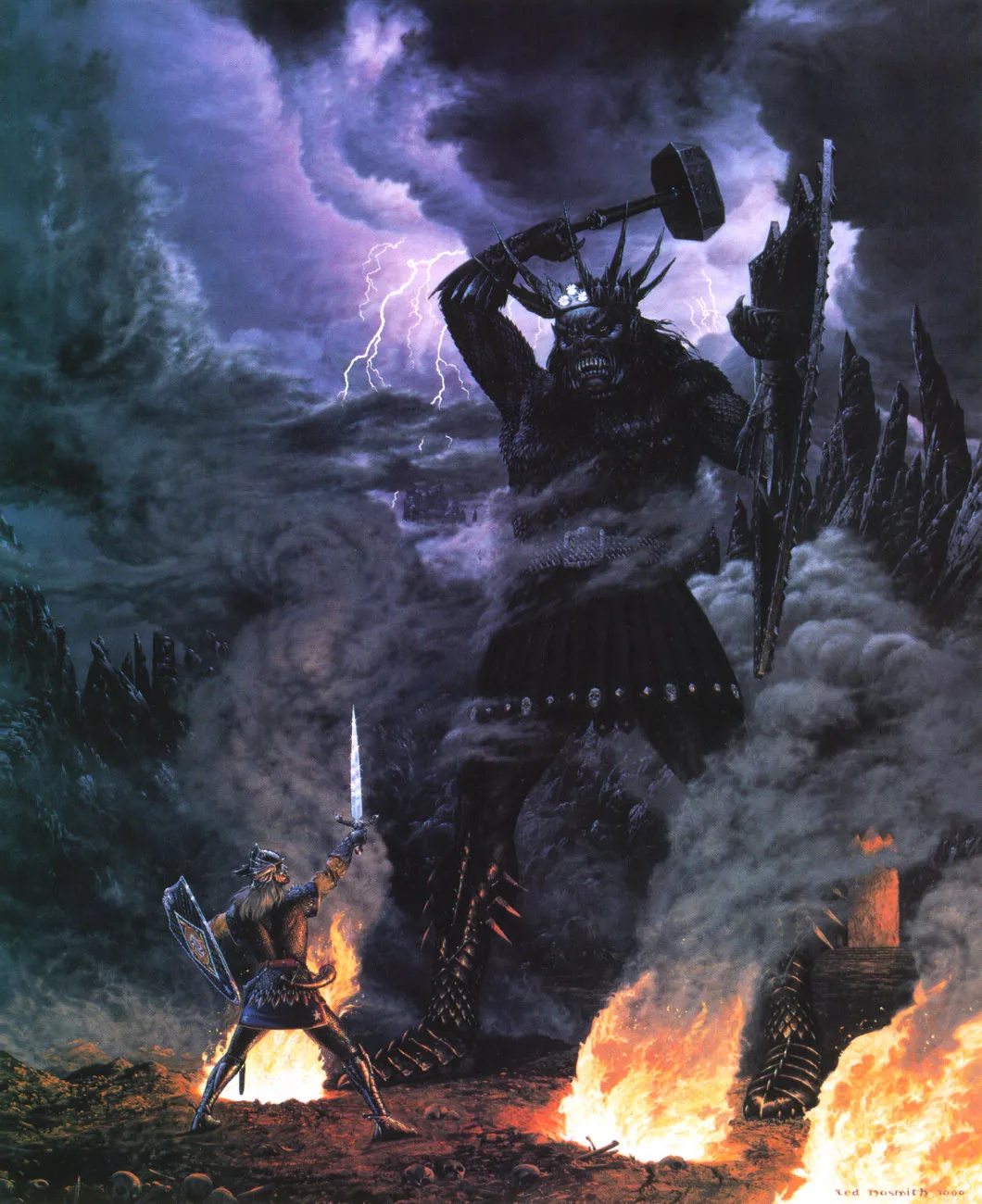Illustration : Morgoth and the High King of Noldor, par Ted Nasmith.
