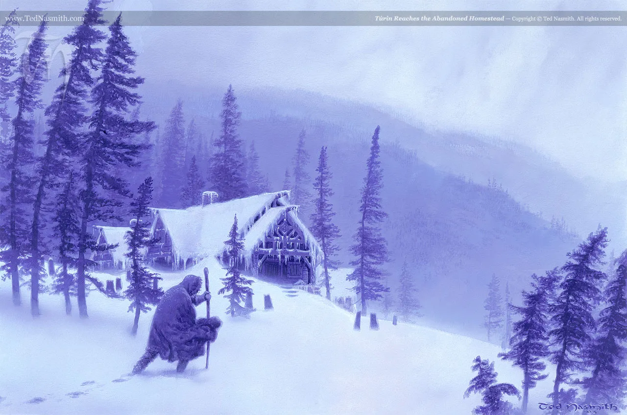 Illustration : Túrin Reaches the Abandoned Homestead, par Ted Nasmith.