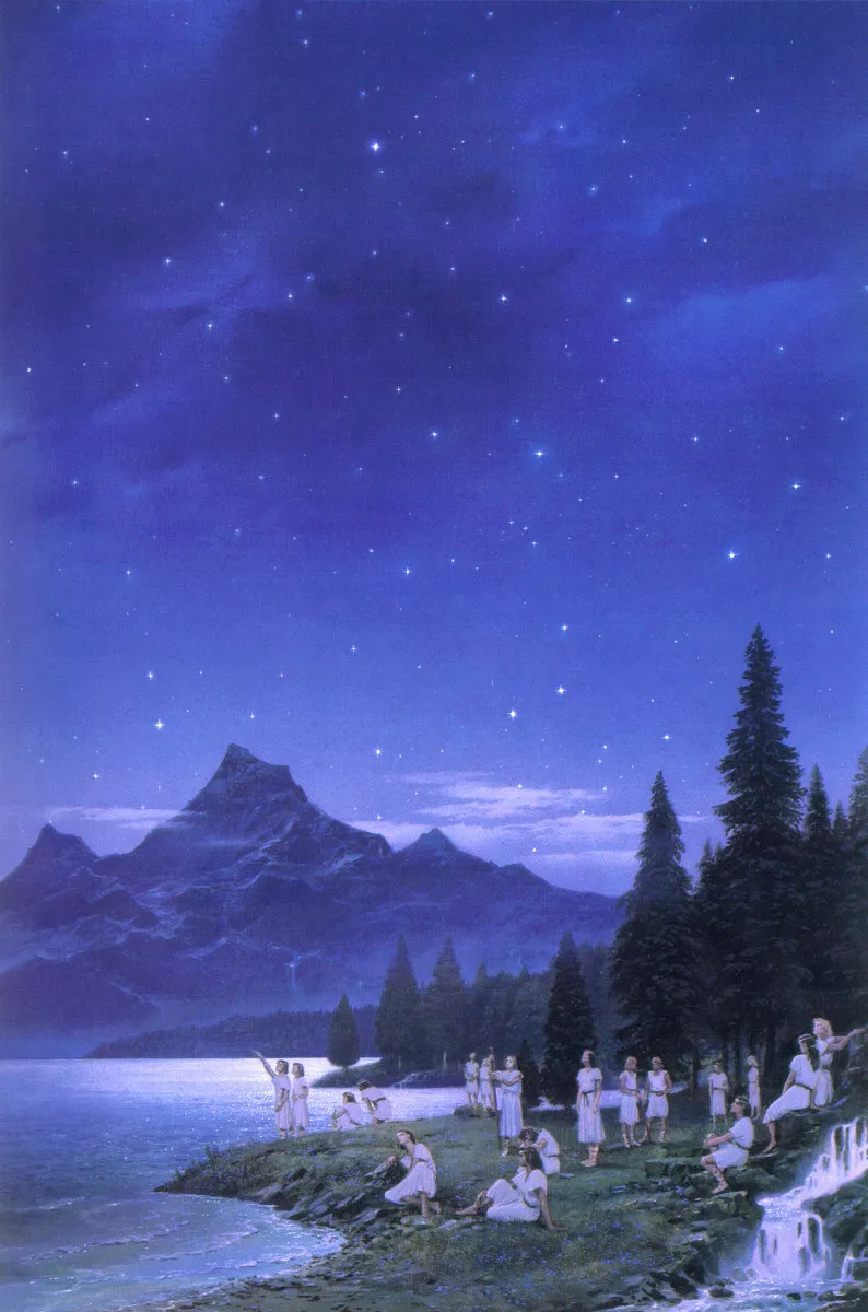 Illustration : At Lake Cuiviénen, par Ted Nasmith.