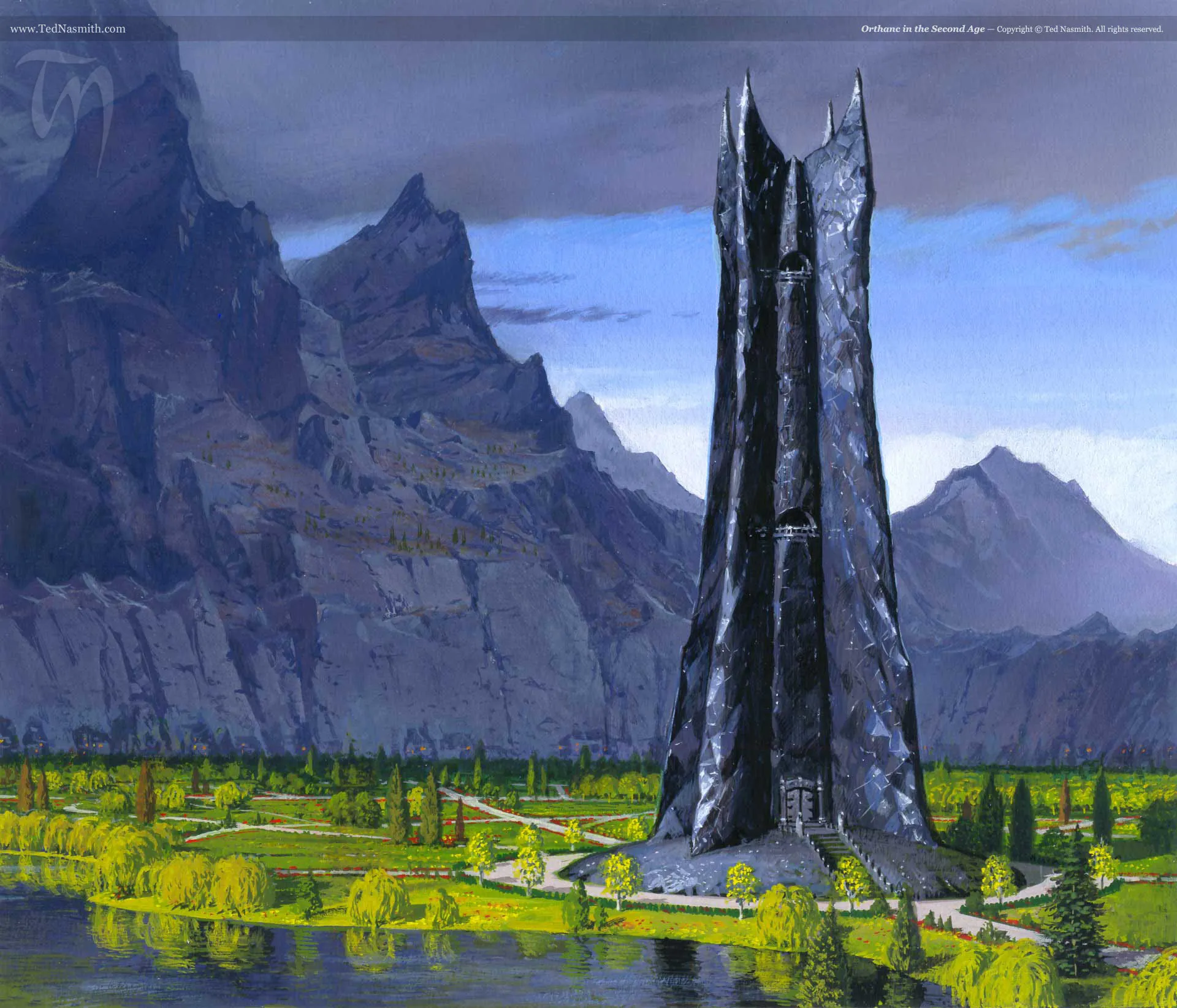 Illustration : Orthanc in the Second Age, par Ted Nasmith.