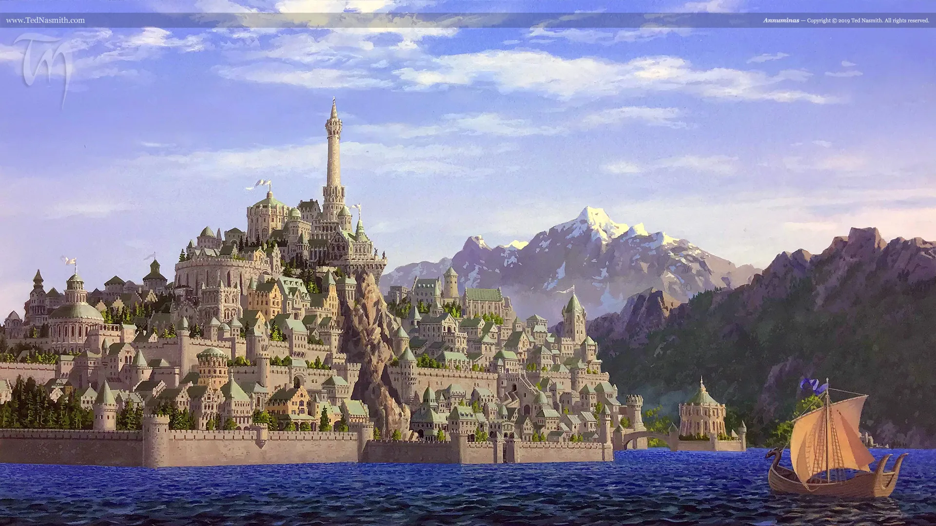 Illustration : Annuminas, par Ted Nasmith.