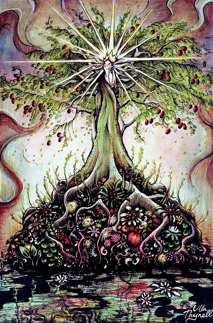 Illustration : Yavanna, par Ulla Thynell.