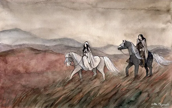 Illustration : Aredhel and Maeglin, par Ulla Thynell.