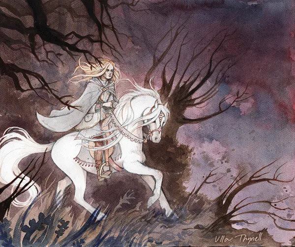 Illustration : Glorfindel, par Ulla Thynell.