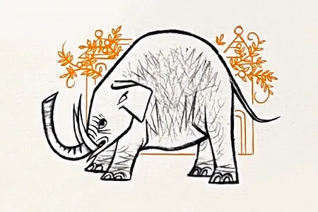 Illustration de Pauline Diana Baynes, pour l'édition anglaise de 1962 du recueil de poèmes de J.R.R. Tolkien Les Aventures de Tom Bombadil (The Adventures of Tom Bombadil), publié par George Allen and Unwin.