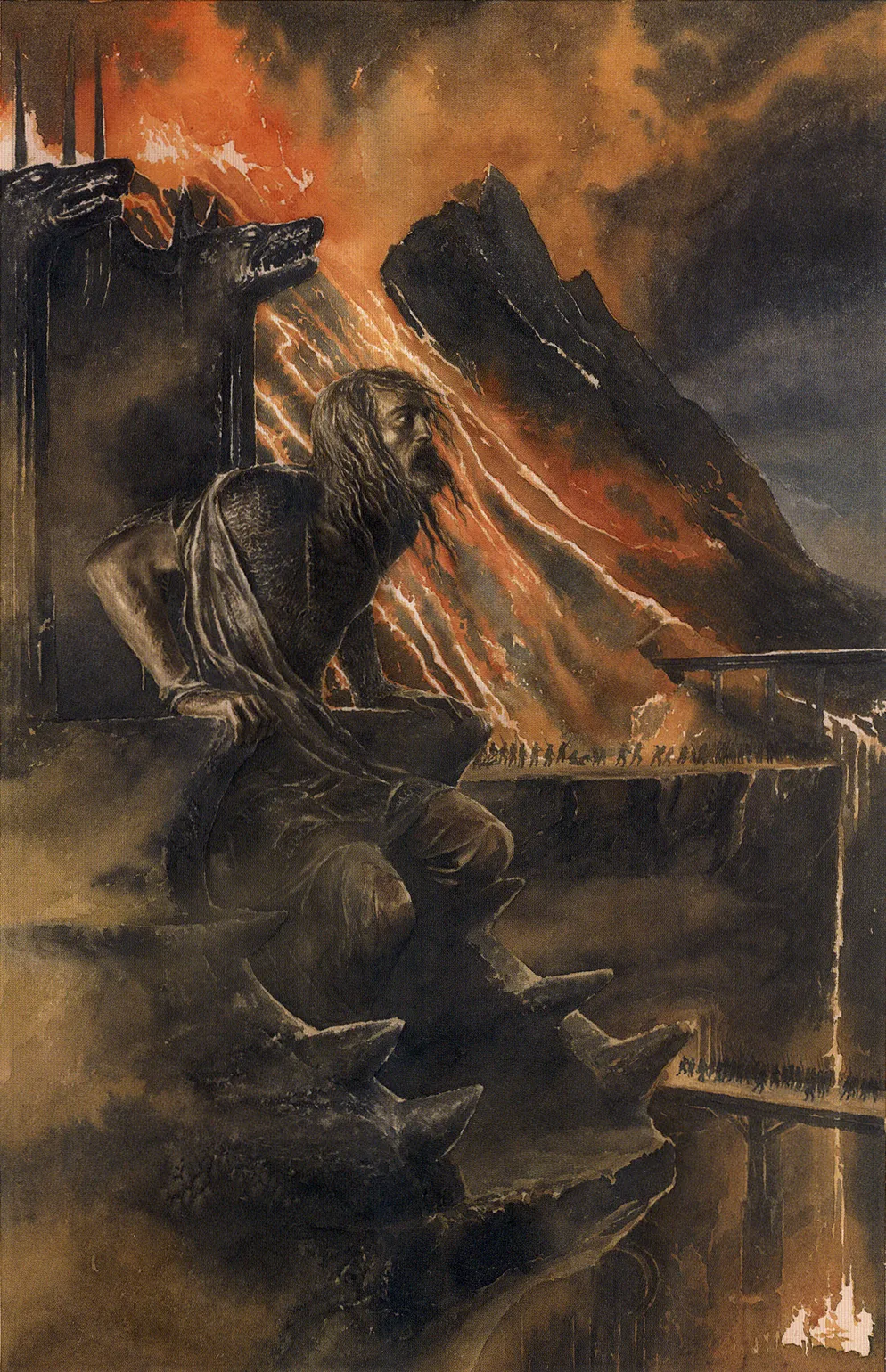 Illustration : The Words of Húrin and Morgoth, par Alan Lee.