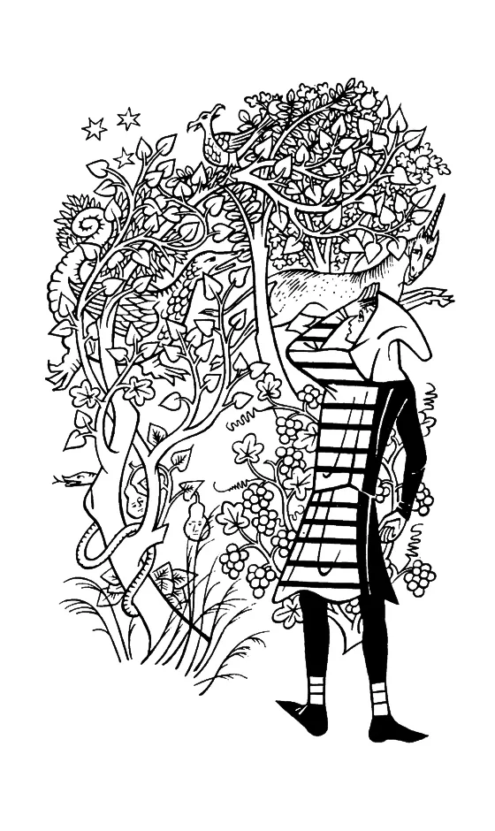 Illustration de Pauline Diana Baynes, pour lédition anglaise du roman de J.R.R. Tolkien Smith de Grand Wootton (Smith of Wootton Major).