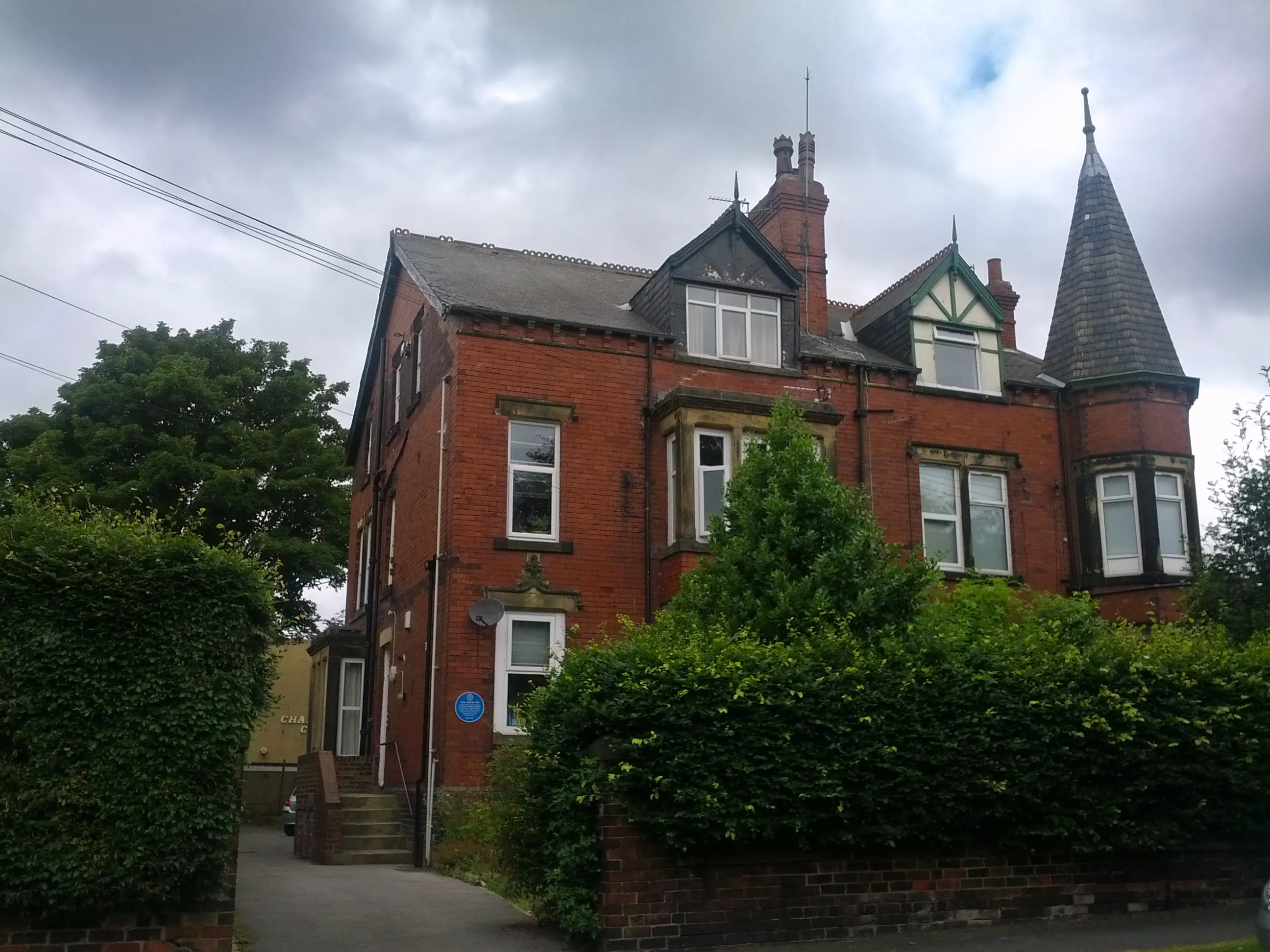 Photo : Darnley Road, Leeds. John Ronald Reuel Tolkien y réside de 1924 à 1925.