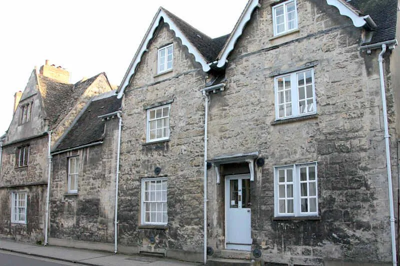 Photo : 99 Holywell Street à Oxford, où John Ronald Reuel Tolkien réside de 1950 à 1953.