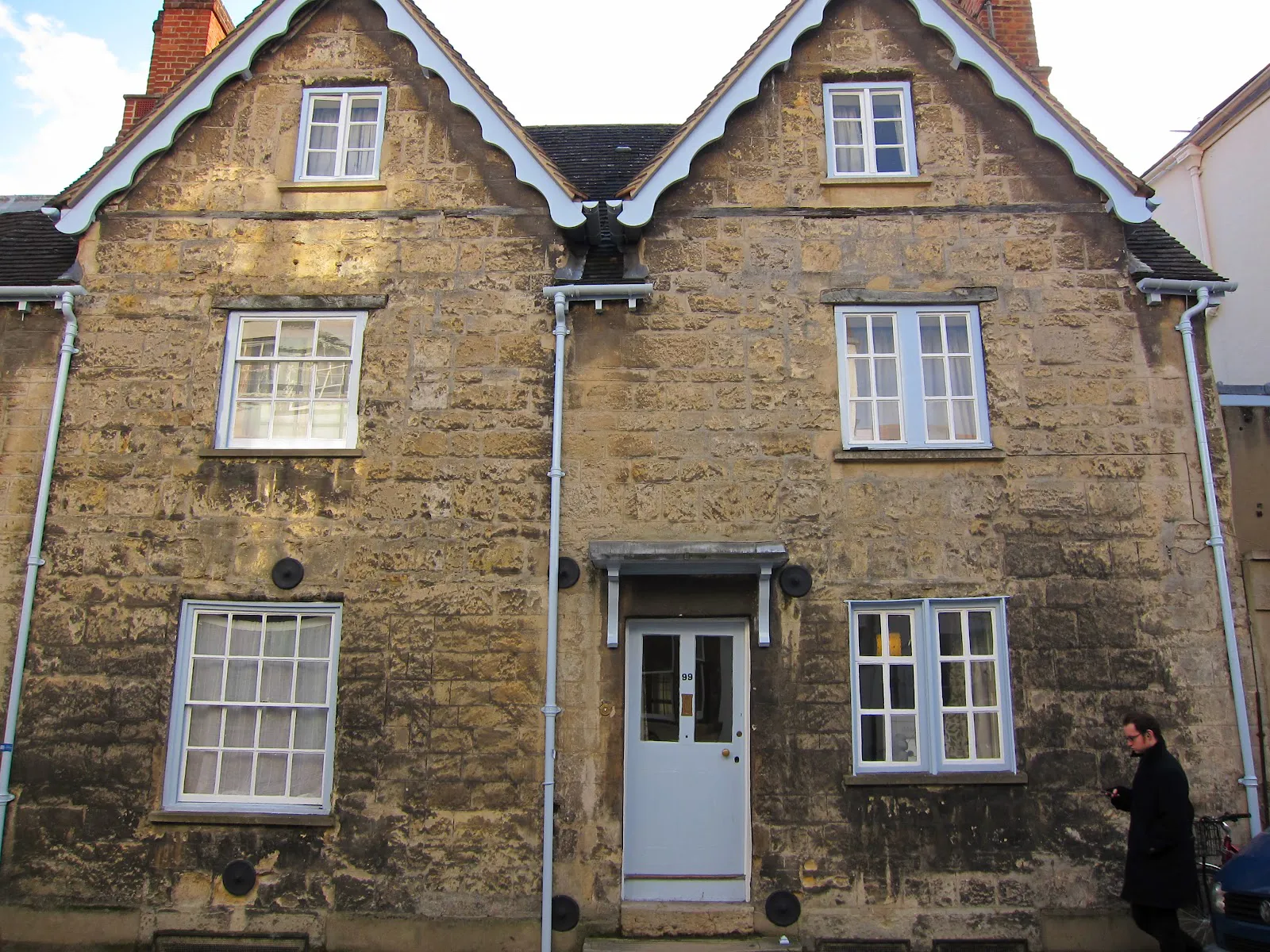 Photo : 99 Holywell Street, Oxford. John Ronald Reuel Tolkien y réside de 1950 à 1953.