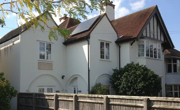 Photo : 76 Sandfield Road, Oxford. John Ronald Reuel Tolkien y réside de 1953 à 1968.